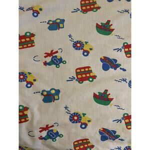Vintage 90s OshKosh B'Gosh Twin Fitted Sheet Transportation Tractor Boys Bedroom